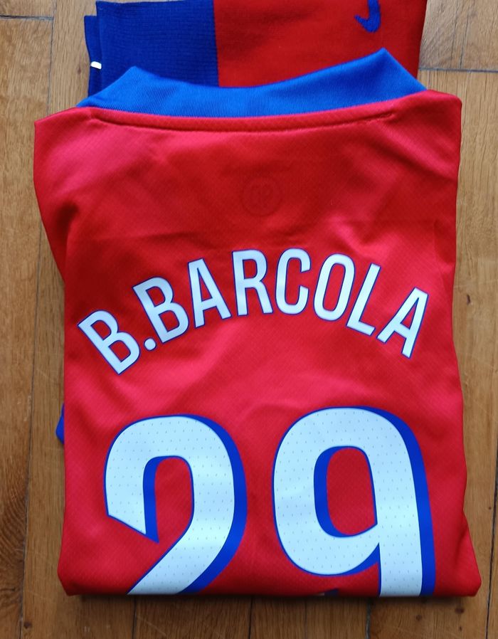 Beaucoup de football taille 10 ans modèle Barcola rouge extérieur PSG 2026 - photo numéro 6