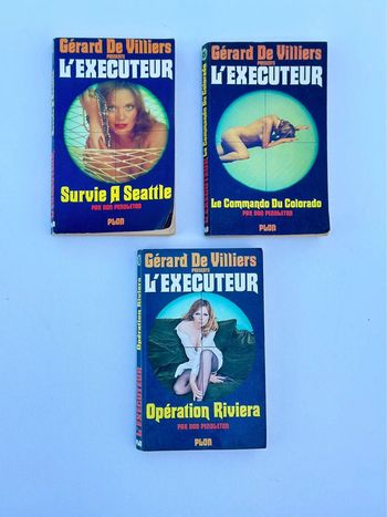 Lot de 3 livres - L’exécuteur - Gérard de Villiers