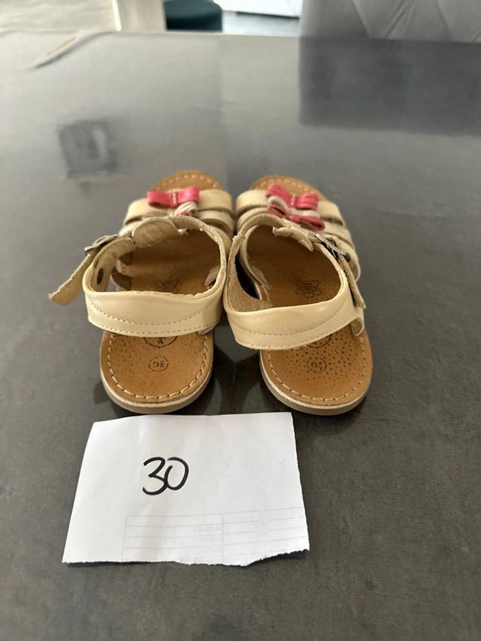 Sandale cuir avec noeuds - photo numéro 3