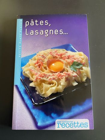 Livre cuisine pâte
