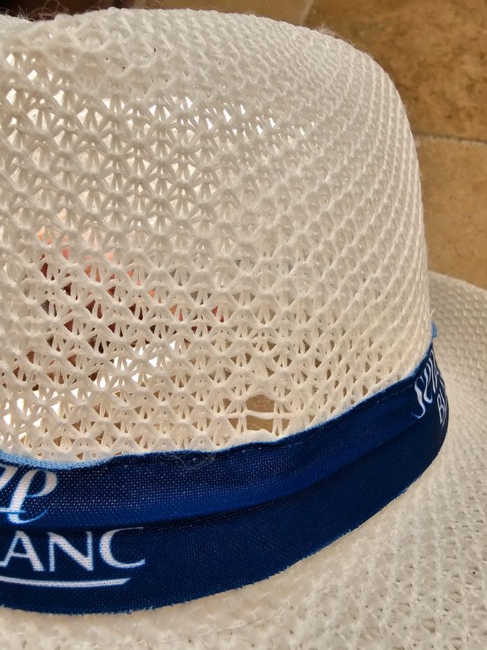 Chapeau blanc et bleu 1664 blanc adulte homme ou femme mixte - photo numéro 3
