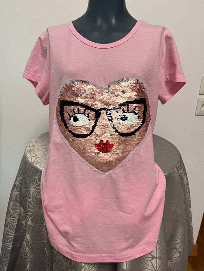 TEE shirt à sequins