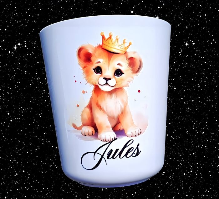 Verre incassable personnalisé neuf lionceau