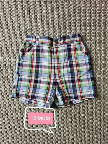 Short rayé léger - 12 mois