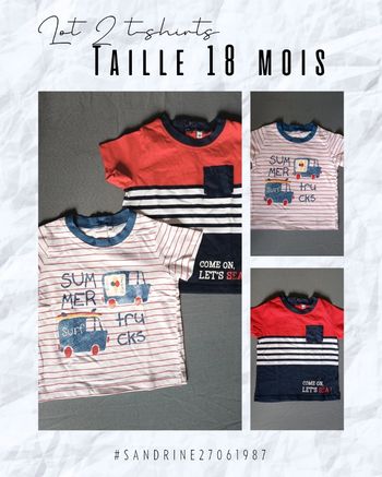 Lot de 2 t-shirts