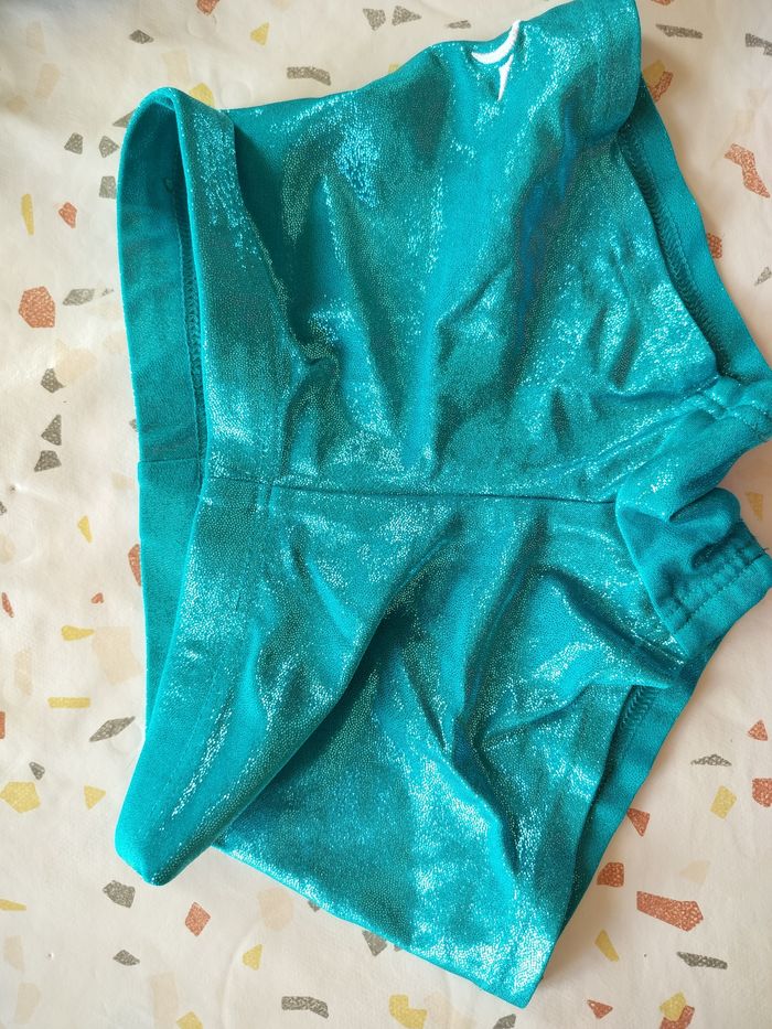 Justaucorps gym et short  bleu 8ans - photo numéro 4