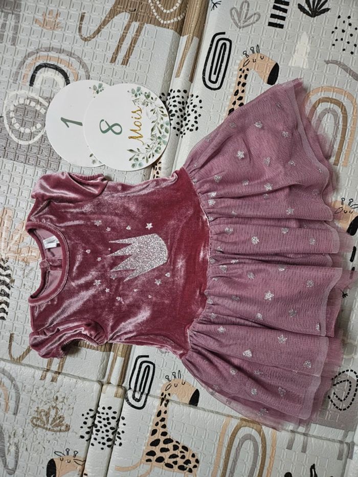 Robe princesse rose 18 mois