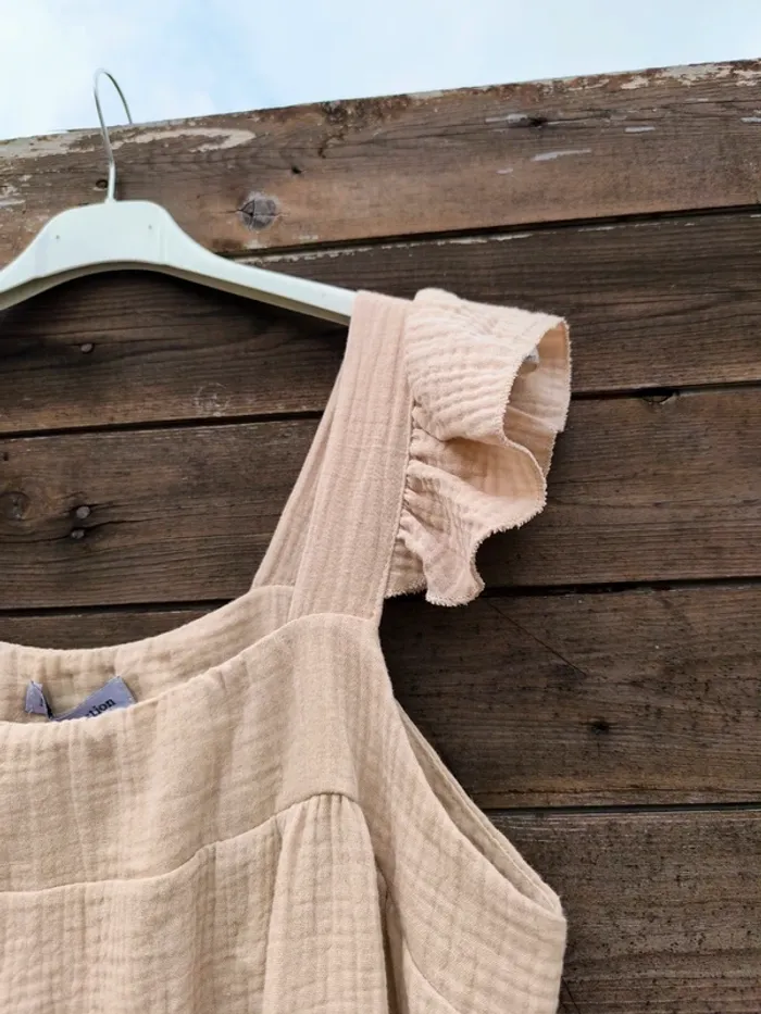Robe courte beige gaz de coton TU 36 à 42 - photo numéro 6