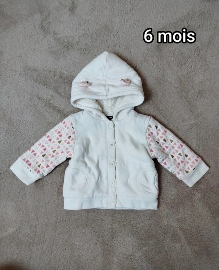 Manteau / gilet doublé fourrure 6 mois