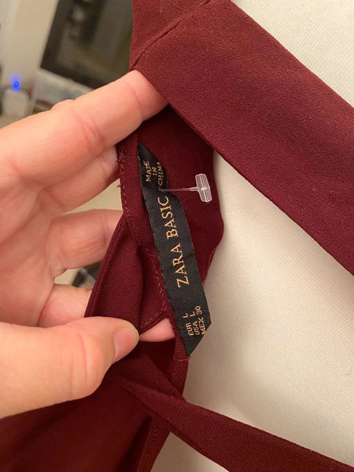 Haut bordeaux - Zara - photo numéro 4