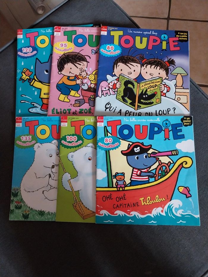 6 magazines toupie