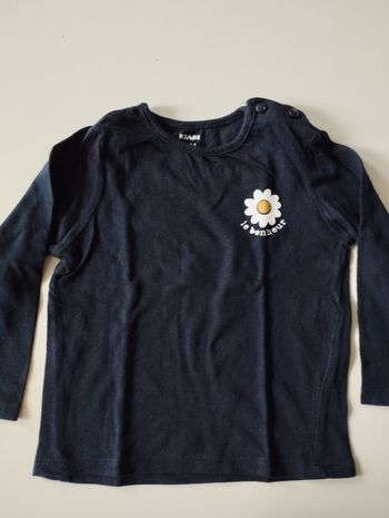 Tee shirt manches longues fille 18 mois