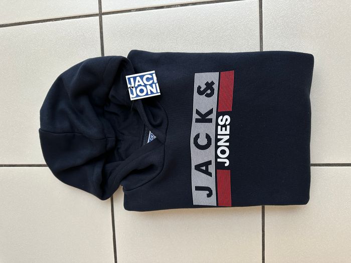 Sweat bleu marine taille 16 ans jack and jones NEUF - photo numéro 6