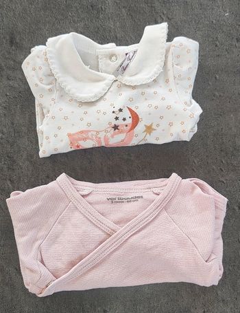 Lot bodies bébé fille