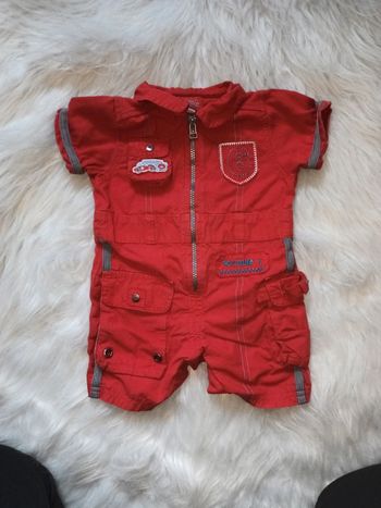 Combi short barboteuse 3mois 60cm