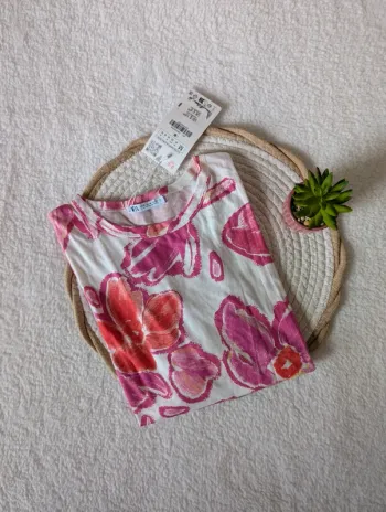 💐 T-shirt motifs fleurs - M