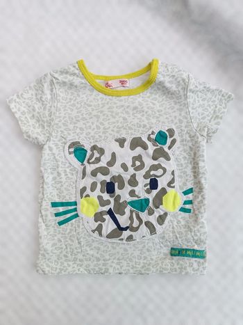 🔸 T-shirt Manches Courtes Léopard - Du Pareil Au Même 3 Mois🔸