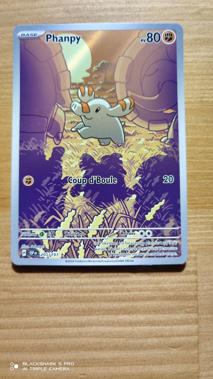 Phanpy 205/191 EV08 Étincelles déferlantes