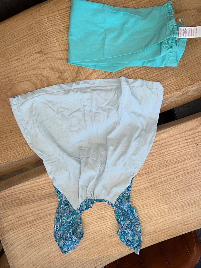 Ensemble okaidi jacadi liberty 10 12 ans fille été débardeur dos nu legging - photo numéro 5