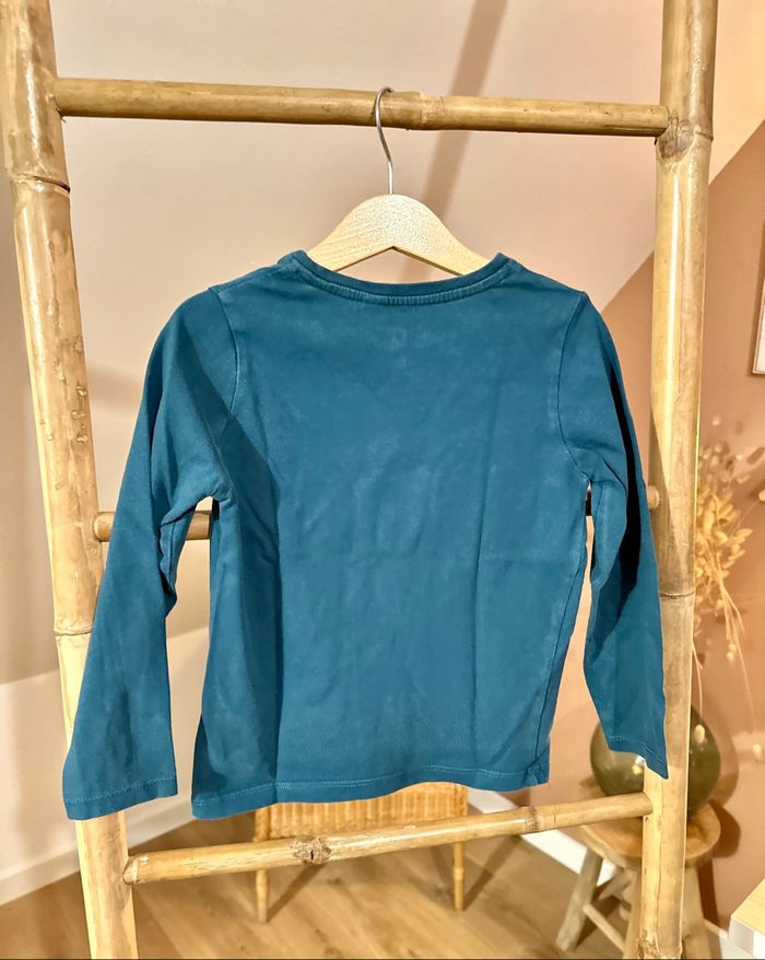 💜 Teeshirt vert sapin motif hiver okaidi 5 ans 💜 - photo numéro 5