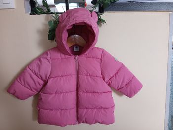 Doudoune Petit Bateau rose à oreilles – 12 mois (74 cm) – État impeccable