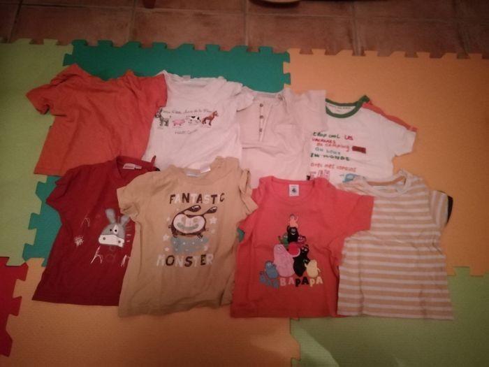 Lot de 8 tee shirt taille 18mois différentes marques - photo numéro 2