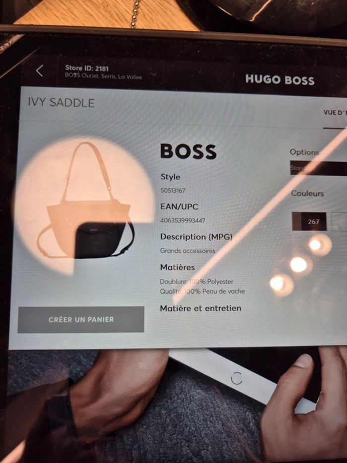 Sac bandoulière Boss en cuir en parfait état - photo numéro 14