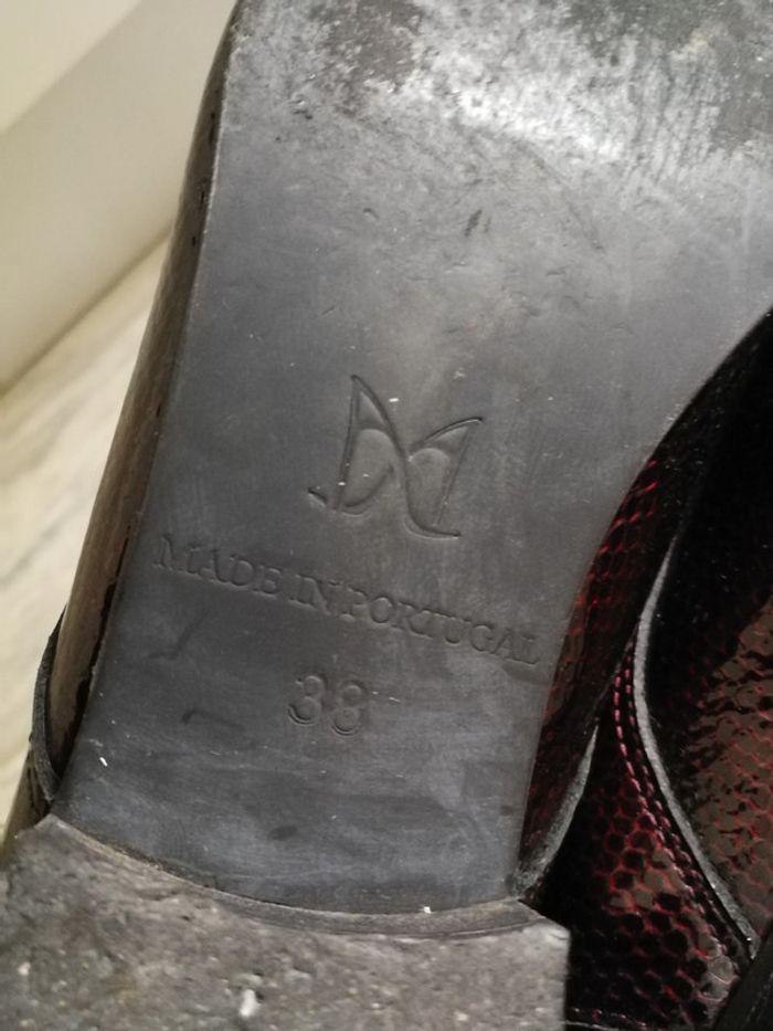 Chaussures femme bordeaux vernis André - photo numéro 7