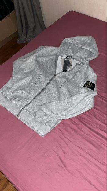 Sweat à capuche Stone Island gris 🧥 