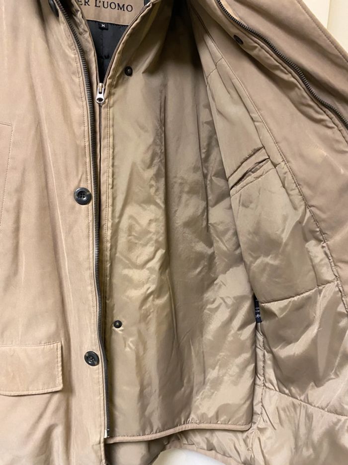 Superbe caban beige Armand Thiery avec veste doublure intérieure taille M - photo numéro 4