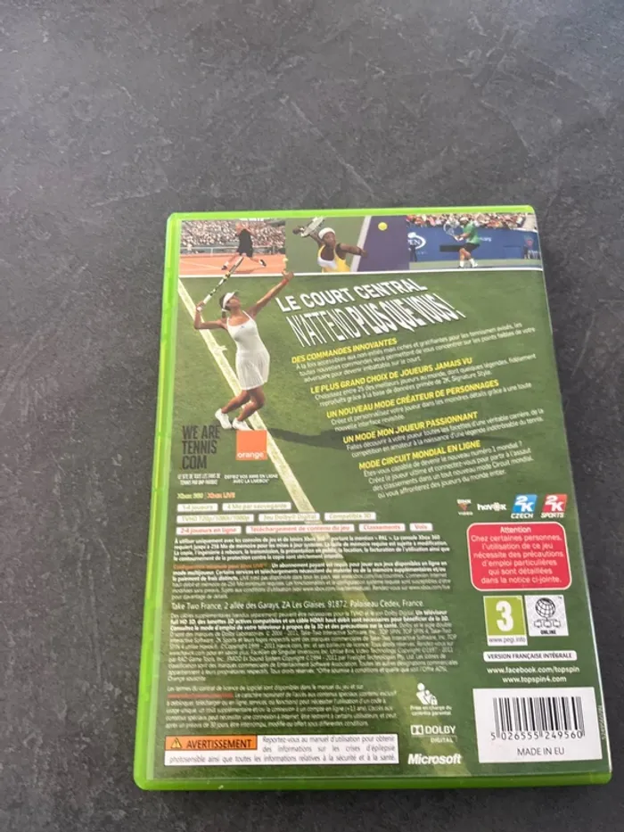 Jeux tennis sur Xbox 360 - photo numéro 2