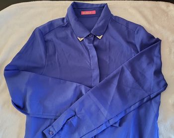 Chemise bleu électrique