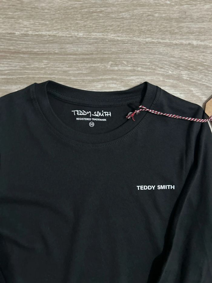 T-shirt à manches longues noir Teddy Smith 10ans - photo numéro 2