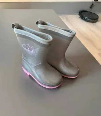 Bottes de pluie grise fille taille 22/23
