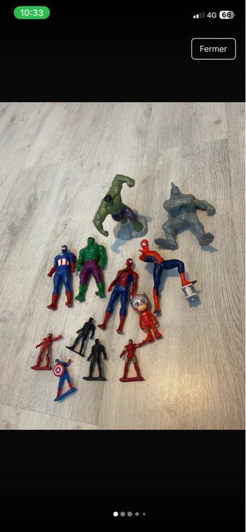 Lot de figurines marvel / avengers / pijamasque