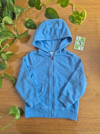 Gilet zippé veste a capuche 3 ans