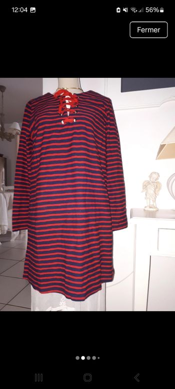 Pull long marinière coton Léon & Harper
taille M