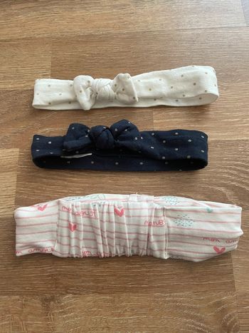 Lot 3 bandeaux  bébé fille