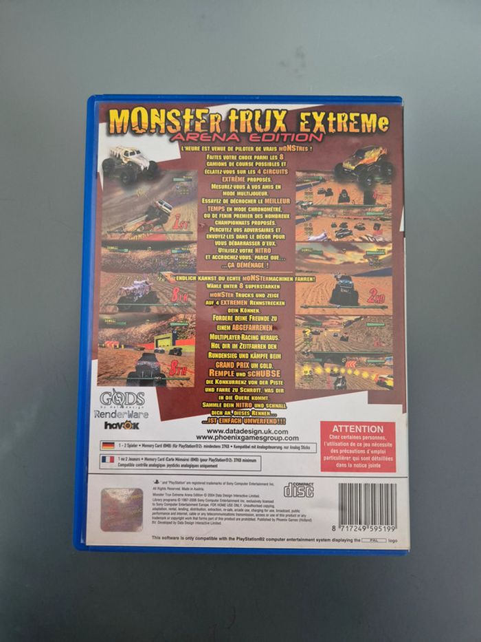 Monster Trux Extreme Arena Edition Playstation 2 - photo numéro 2