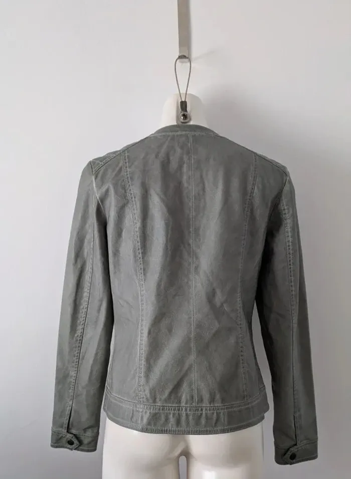 Veste zippée vert/gris - Bonobo - taille M - photo numéro 3