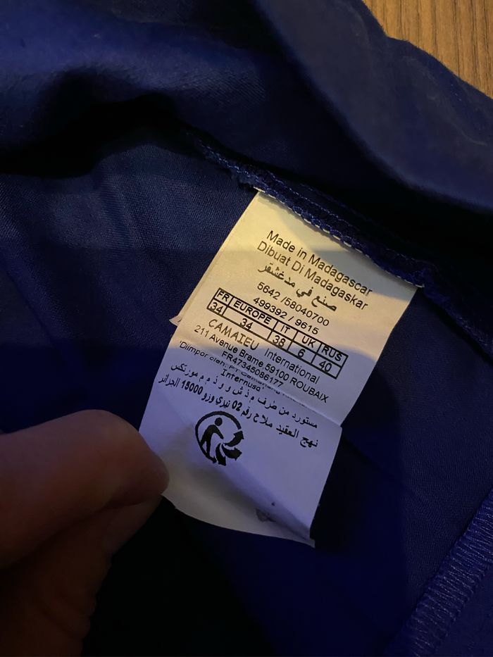 Robe bleue électrique Camaïeu T34 - photo numéro 2