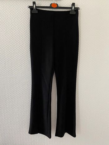 Pantalon à pattes larges noir S
