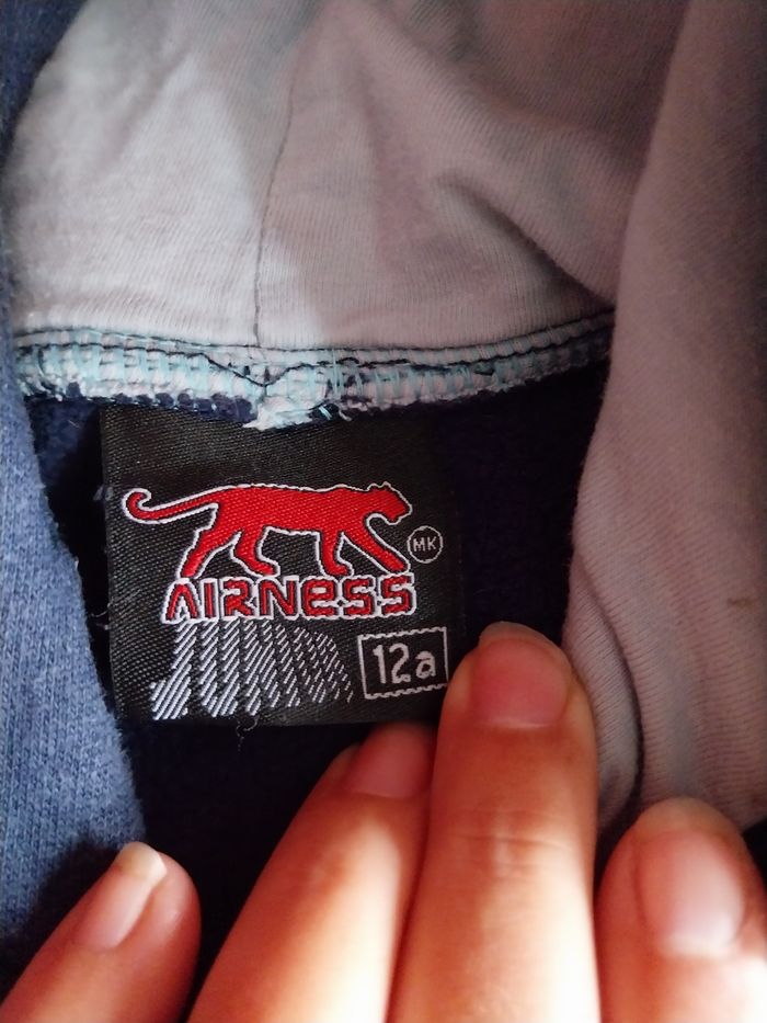 Pull à capuche airness 12ans - photo numéro 3
