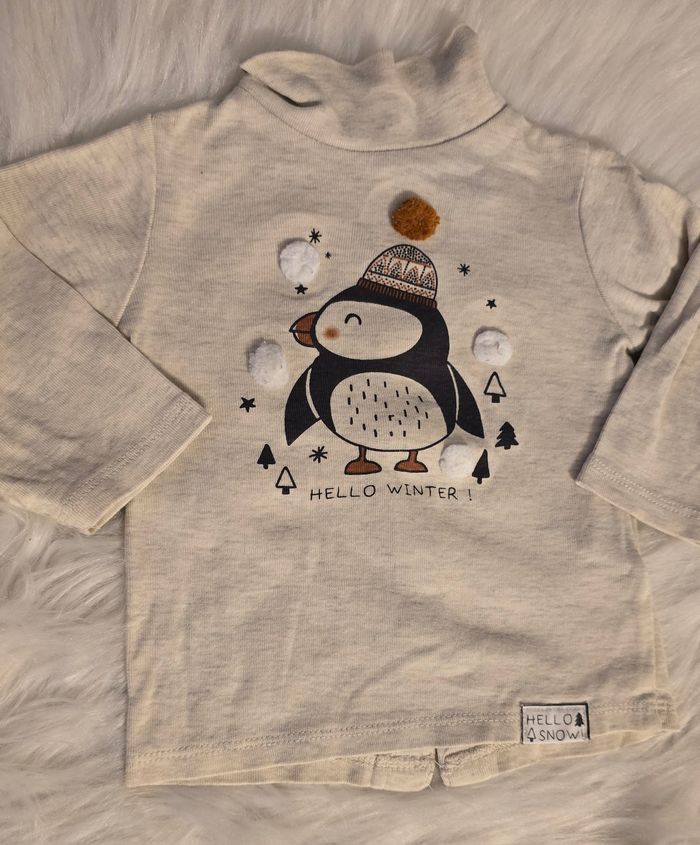 🥰😍💙 Ensemble sous pull et pantalon molleton intérieur polaire 9mois  garçon 💙😍🥰 - photo numéro 2