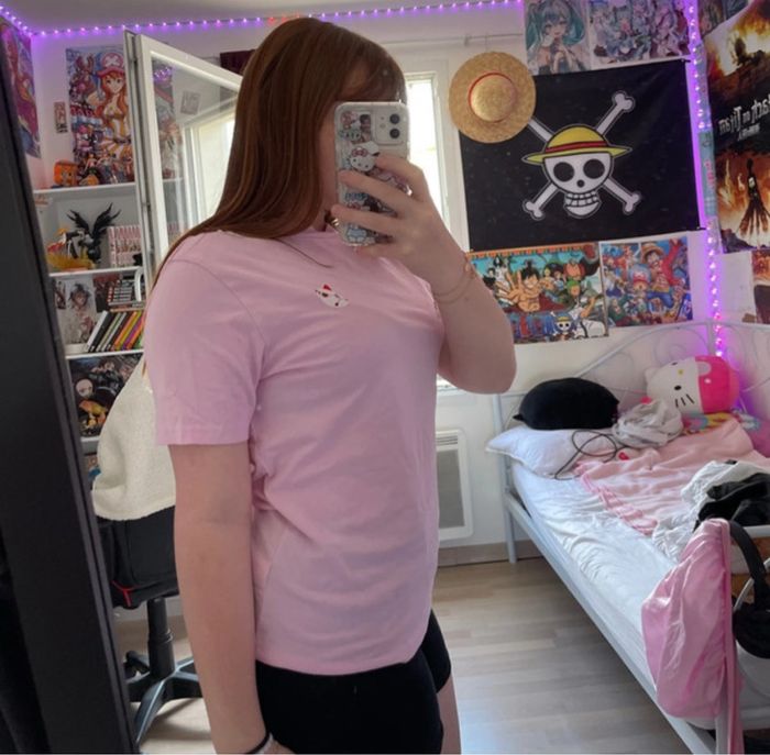 T-shirt rose, BZB , Demon Slayer - photo numéro 2