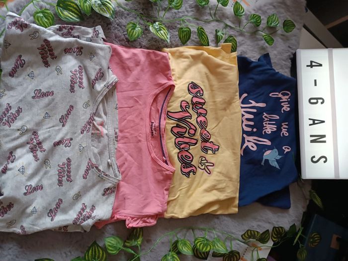 Lot de 4 tee-shirts manches longues 4/6 ans 110/116 - photo numéro 13