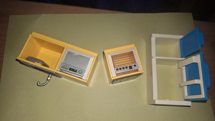 Lot meuble cuisine jaune playmobil - photo numéro 2