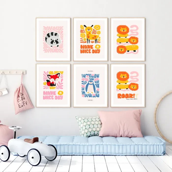 Affiches “Jungle Pop” pour chambre enfant - photo numéro 3