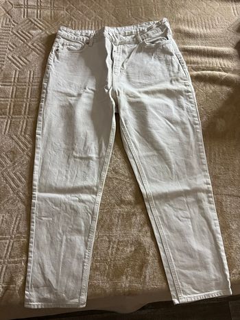 Jean taille haute blanc