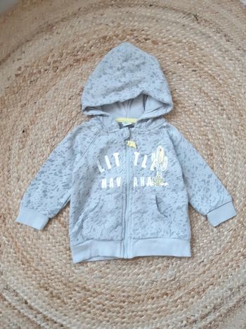 Gilet zippé à capuche Tex 12 mois